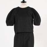 バックツイストウールトップス