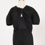 バックツイストウールトップス