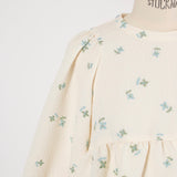 フクレ刺繍ギャザーブラウス