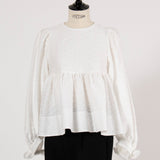 スノージャガードギャザーブラウス