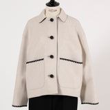 ハマグリウールショートコート