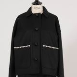 ハマグリウールショートコート