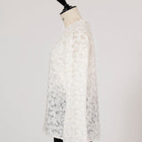 レースジャガードブラウス