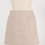 ポケットウールミニスカート