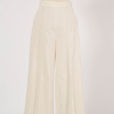 コットンベルベットワイドパンツ