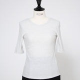 肩パット付きラメハーフスリーブTee