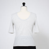 肩パット付きラメハーフスリーブTee