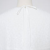 フラワージャガードティアードブラウス