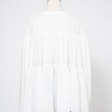 ウェイビーシアーティアードブラウス