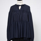 ウェイビーシアーティアードブラウス