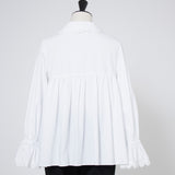 スカラップトリムブラウス