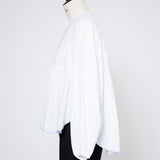 バイカラーギャザーブラウス