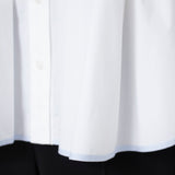 バイカラーギャザーブラウス