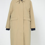 フーデッドシングルロングコート