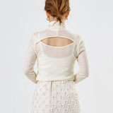 バックオープンタートルカットソー