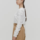 ミルフィーユギャザーブラウス