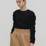 ミルフィーユギャザーブラウス