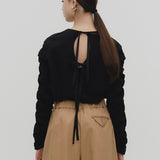 ミルフィーユギャザーブラウス