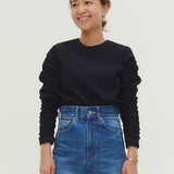 ミルフィーユギャザーブラウス