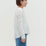 ミルフィーユギャザーブラウス