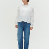 ミルフィーユギャザーブラウス