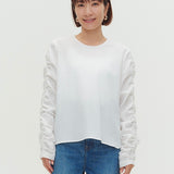 ミルフィーユギャザーブラウス