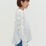 ミルフィーユギャザーブラウス