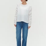 ミルフィーユギャザーブラウス