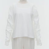 ミルフィーユギャザーブラウス