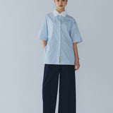 ウエストリボンダブルタックパンツ