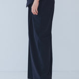 ウエストリボンダブルタックパンツ