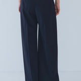 ウエストリボンダブルタックパンツ