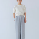 ウエストリボンダブルタックパンツ