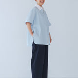 ウエストリボンダブルタックパンツ