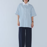 ウエストリボンダブルタックパンツ