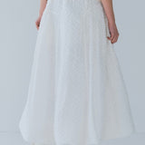 downyシフォンスカート