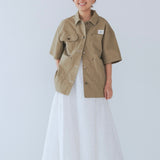 downyシフォンスカート