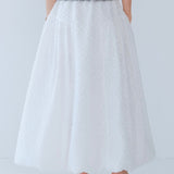 downyシフォンスカート