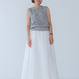 downyシフォンスカート