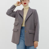 チャンキーテーラージャケット(グレー)