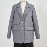 チャンキーテーラージャケット(グレー)