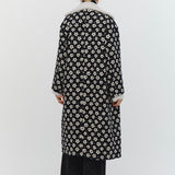 フラワージャガードウールコート