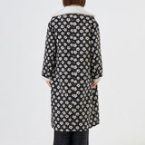 フラワージャガードウールコート