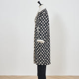 フラワージャガードウールコート