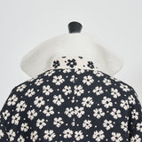 フラワージャガードウールコート