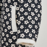 フラワージャガードウールコート