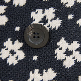 フラワージャガードウールコート