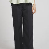 サテンワイドパンツ