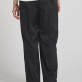 サテンワイドパンツ