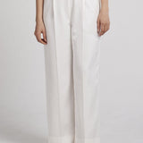 サテンワイドパンツ